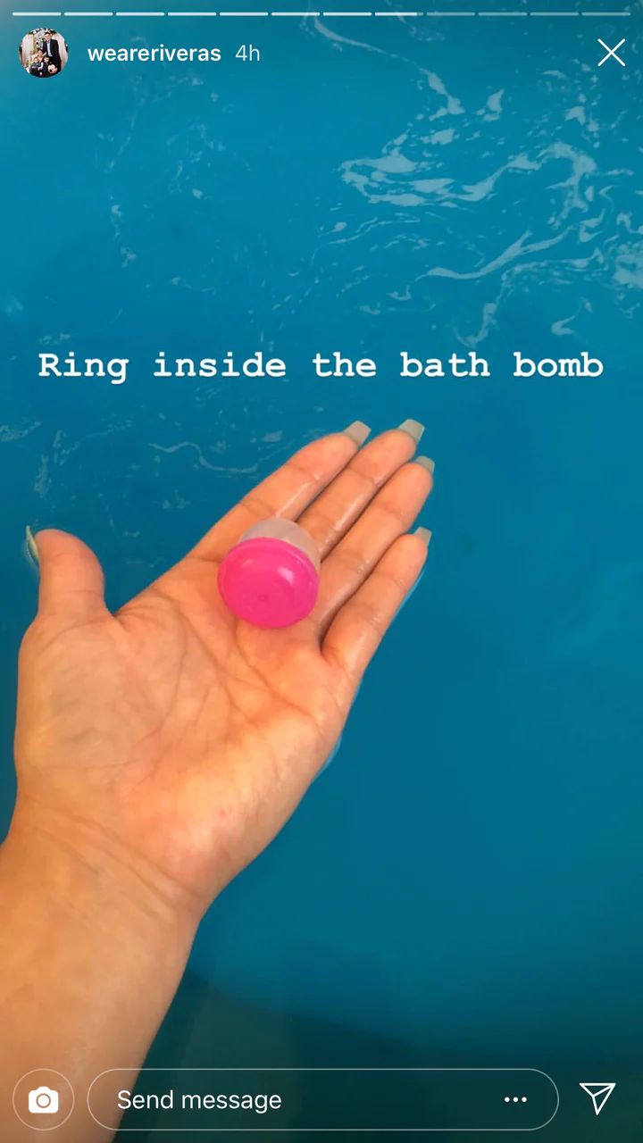 AVO and LIME Ring Bath Bomb by Soapie Shoppe