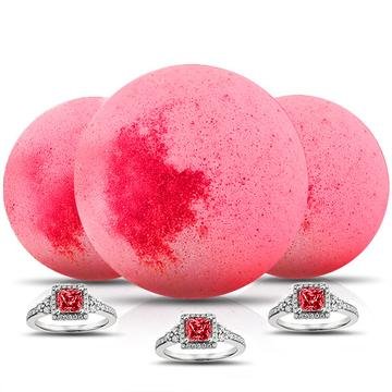 PRINCESS Ring Bath Bomb 3 Pack
