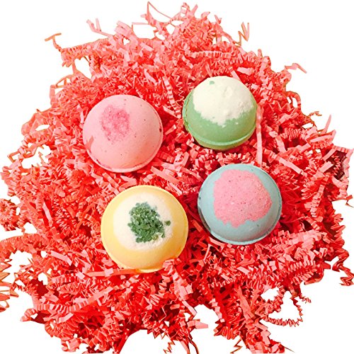 LUXURY FOR LESS! SOAPIE SHOPPE BEST VALUE BOX/ Birds in a Nest Bath Bomb Set/Set of 4 Bath Bombs in a Set